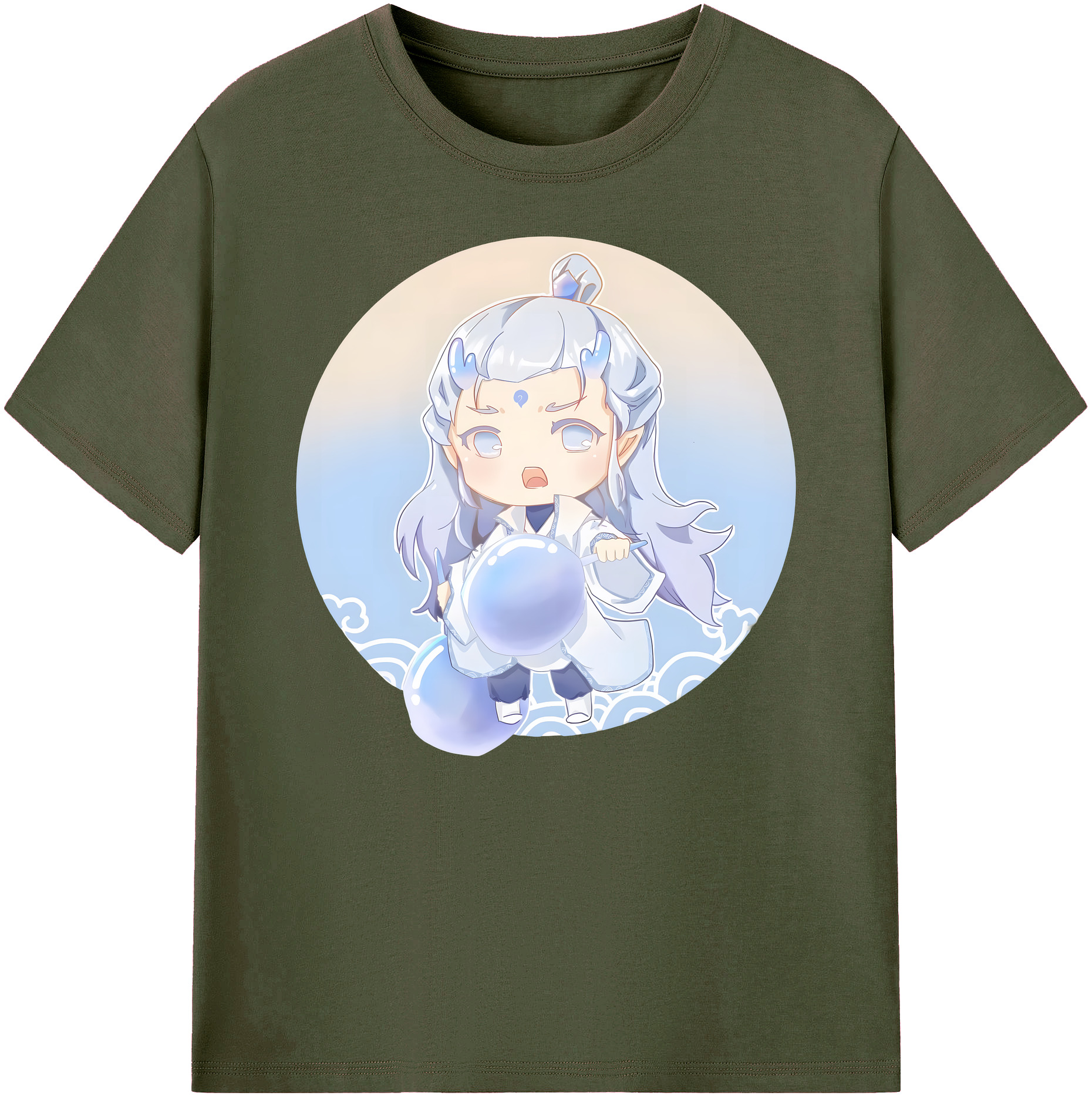 （画像用） Ne Zha 2 ナタ 魔童の大暴れ 綿100％ メンズ半袖Tシャツ｜肌触りやわらか＆通気性